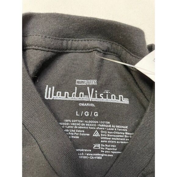 Marvel WandaVision Static Poster T-shirt Men Large Black NWT - Picture 5 of 6